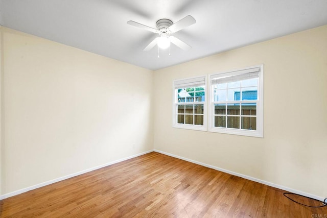 4920 Elsa Rd, San Diego, CA 92120 - empty room with light wood-style floors and a ceiling fan