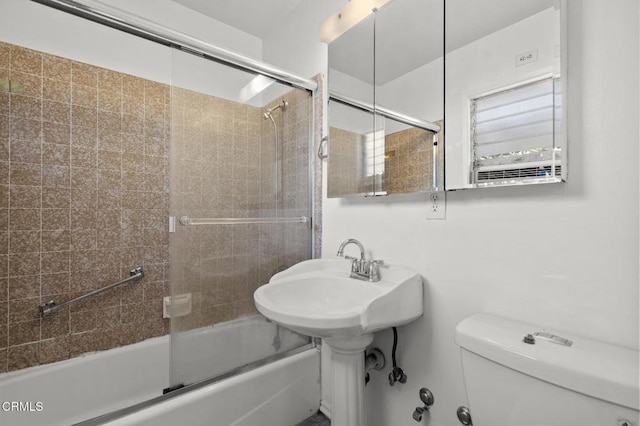 929 Diamond St, Monrovia, CA 91016 - bathroom with shower / bath combination with glass door and toilet