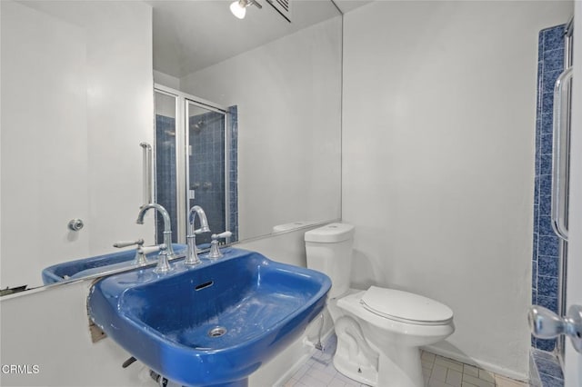 929 Diamond St, Monrovia, CA 91016 - full bath with tile patterned flooring and a shower stall