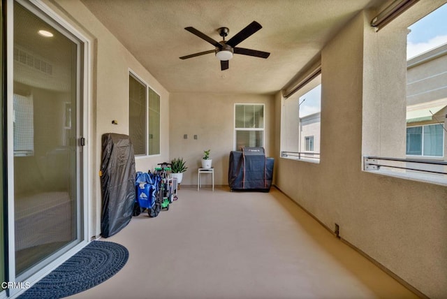 2850 Wagon Wheel Rd Unit 402, Oxnard, CA 93036 - patio / terrace with ceiling fan