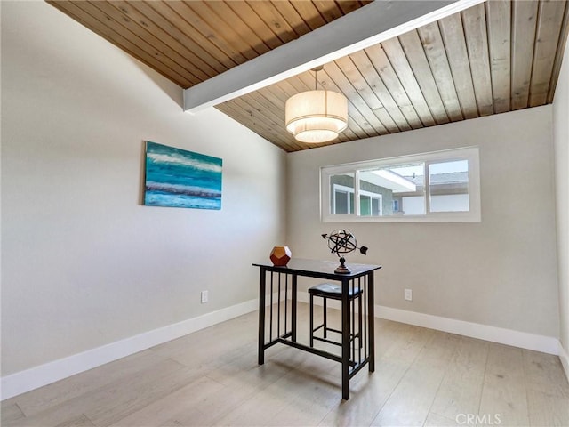 2310 W 169th Pl, Torrance, CA 90504 - dining area with wood ceiling and wood finished floors