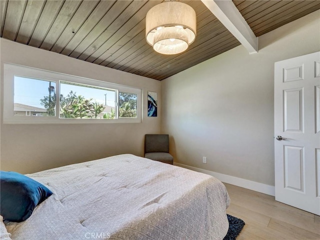 2310 W 169th Pl, Torrance, CA 90504 - bedroom featuring wooden ceiling and light wood finished floors