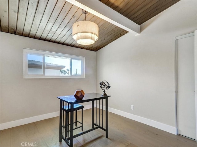 2310 W 169th Pl, Torrance, CA 90504 - office with wood ceiling and wood finished floors