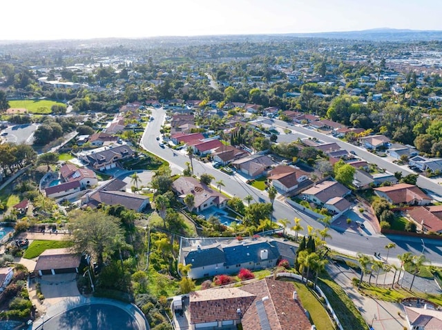 1248 Via Christina, Vista, CA 92084 - aerial overview of property's location featuring nearby suburban area