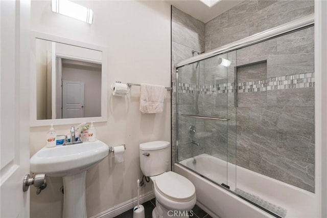 2461 Santa Ana N, Los Angeles, CA 90059 - full bathroom with shower / bath combination with glass door and toilet