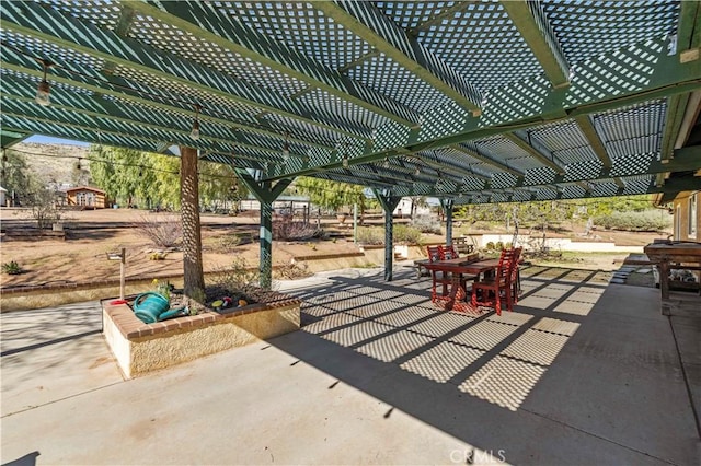 35728 Beauty Vista Ln, Agua Dulce, CA 91390 - view of patio with a pergola and outdoor dining area