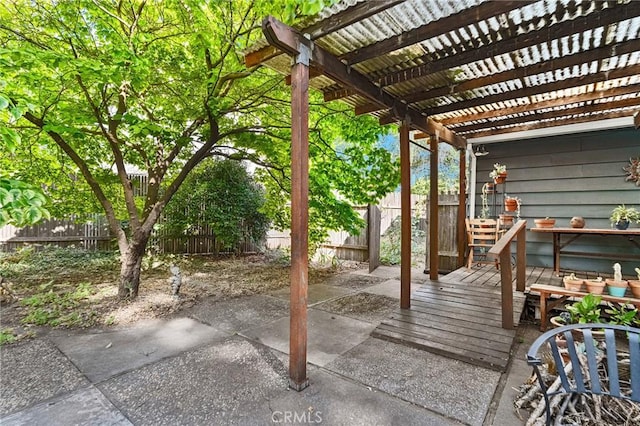 603 Reed Park Dr, Chico, CA 95926 - fenced backyard with a pergola and a patio area