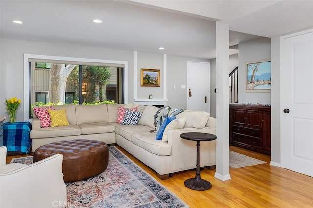 270 N Orange Grove Blvd, Pasadena, CA 91103 - living room with light wood-style floors and recessed lighting