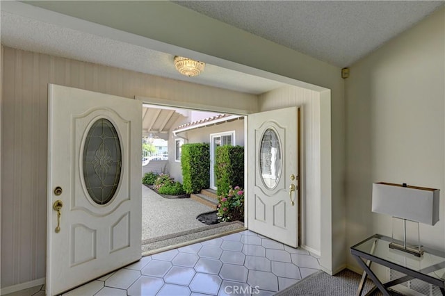 18342 Piper Pl, Yorba Linda, CA 92886 - tiled entrance foyer with baseboards and a textured ceiling