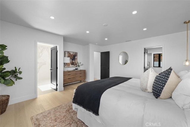 2708 Via Elevado, Palos Verdes Estates, CA 90274 - bedroom with light wood finished floors and recessed lighting