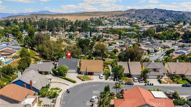 2405 E Alicia St, West Covina, CA 91792 - aerial perspective of suburban area with a mountainous background