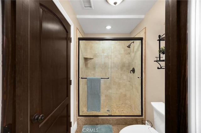 2405 E Alicia St, West Covina, CA 91792 - bathroom with a shower stall and tile patterned flooring