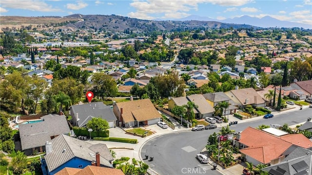 2405 E Alicia St, West Covina, CA 91792 - aerial view of residential area with a mountainous background