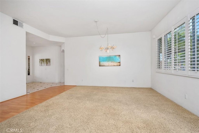 41791 Corte Lara, Temecula, CA 92592 - spare room featuring carpet and a chandelier