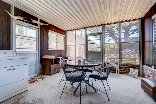 4750 W 191st St, Torrance, CA 90503 - sunroom / solarium featuring washer / dryer and outdoor dining area