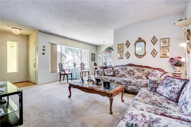 4750 W 191st St, Torrance, CA 90503 - carpeted living room with a textured ceiling
