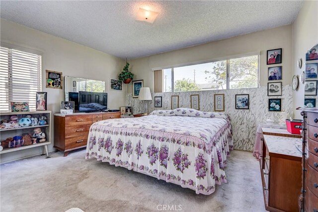4750 W 191st St, Torrance, CA 90503 - bedroom with light carpet and a textured ceiling