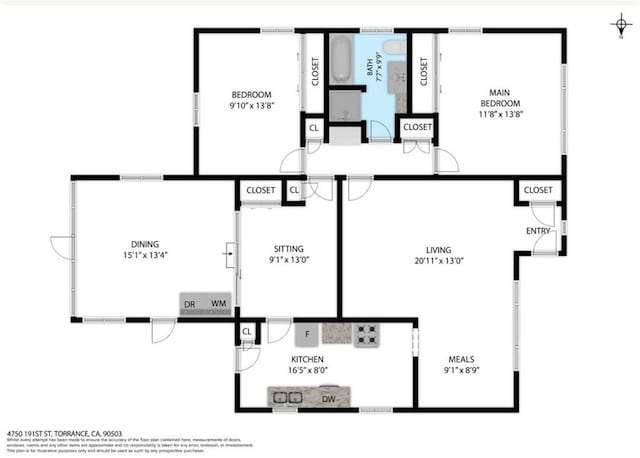 4750 W 191st St, Torrance, CA 90503 - view of room layout