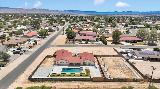 19678 Red Feather Rd, Apple Valley, CA 92307 - aerial perspective of suburban area with a pool and mountains
