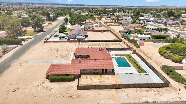 19678 Red Feather Rd, Apple Valley, CA 92307 - aerial view of residential area featuring a pool