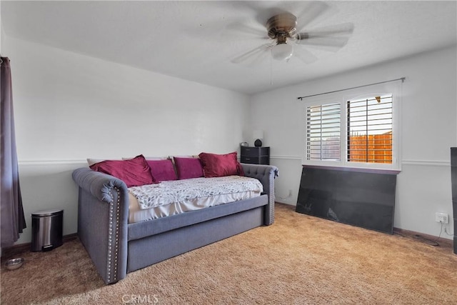 19678 Red Feather Rd, Apple Valley, CA 92307 - bedroom featuring carpet and ceiling fan