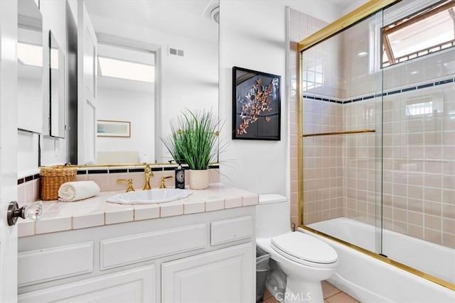 5 Marbella, Dana Point, CA 92629 - bathroom with vanity and enclosed tub / shower combo