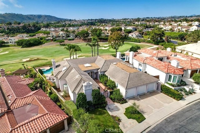 5 Marbella, Dana Point, CA 92629 - aerial view of residential area with a local golf course and a mountain backdrop
