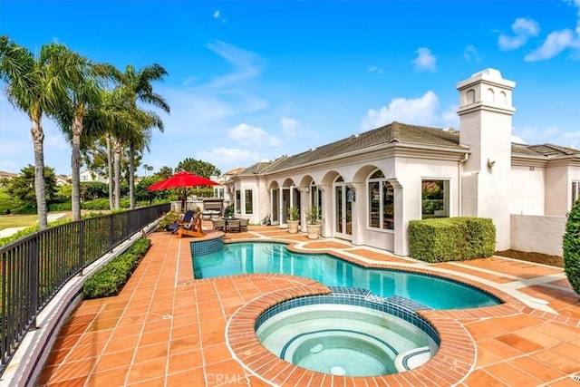 5 Marbella, Dana Point, CA 92629 - view of pool featuring a patio area and a pool with connected hot tub
