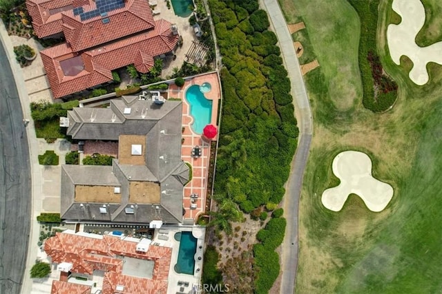 5 Marbella, Dana Point, CA 92629 - aerial overview of property's location with a pool area and a local golf course