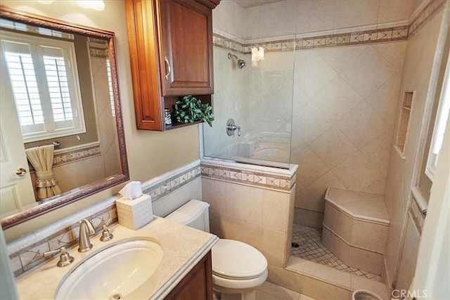22669 Pamplico Dr, Saugus, CA 91350 - bathroom featuring walk in shower and vanity