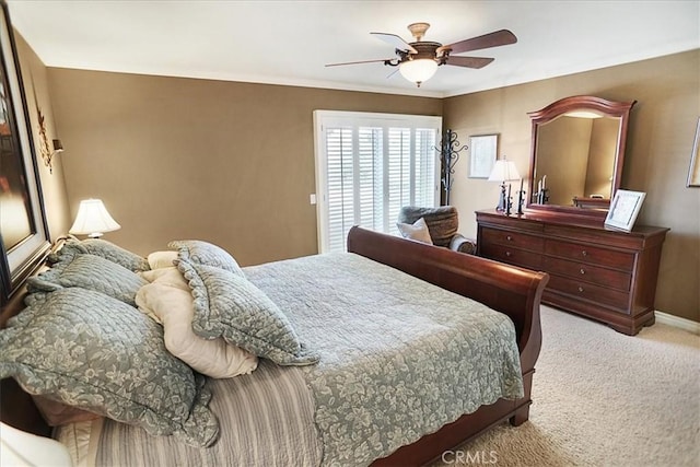 22669 Pamplico Dr, Saugus, CA 91350 - bedroom with carpet flooring and a ceiling fan