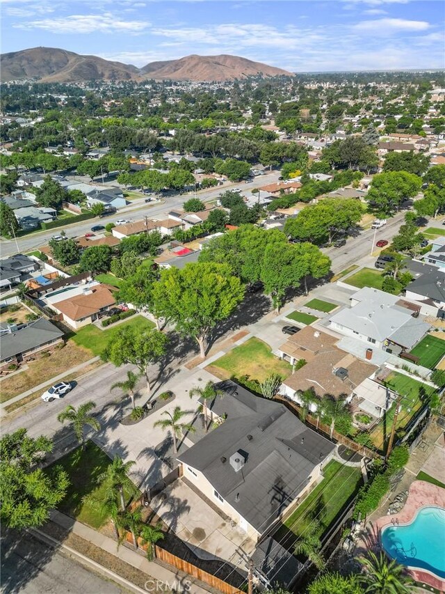 604 Sequoia St, San Bernardino, CA 92407 - aerial view of residential area with a mountainous background
