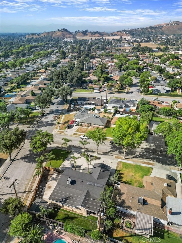 604 Sequoia St, San Bernardino, CA 92407 - aerial view of property's location with nearby suburban area and mountains