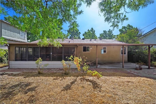 631 N Evergreen St, Burbank, CA 91505 - rear view of property featuring a patio area and a sunroom