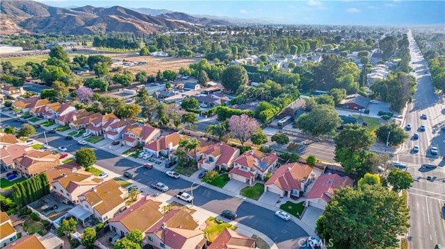 2383 Hampton Ave, Simi Valley, CA 93063 - aerial view of property's location with nearby suburban area and a mountain backdrop