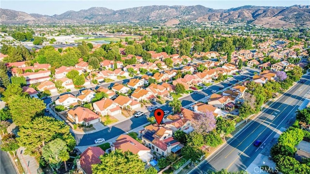 2383 Hampton Ave, Simi Valley, CA 93063 - aerial view of residential area featuring a mountain backdrop