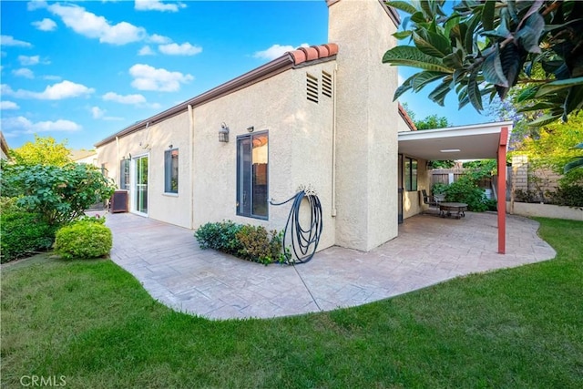 2383 Hampton Ave, Simi Valley, CA 93063 - back of property featuring stucco siding and a patio area