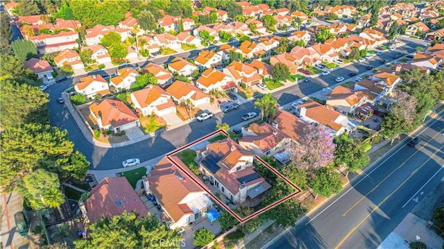 2383 Hampton Ave, Simi Valley, CA 93063 - aerial view of residential area featuring property parcel outlined