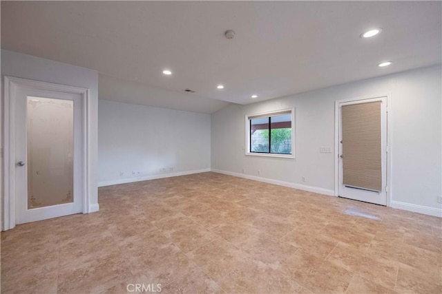 2383 Hampton Ave, Simi Valley, CA 93063 - spare room with recessed lighting and a smoke detector