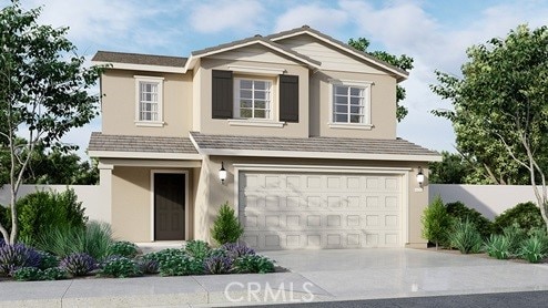 30753 Viper Ct, Winchester, CA 92596 - view of front facade with a garage, driveway, and stucco siding