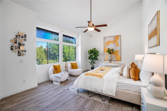 7029 Novara Pl, Rancho Cucamonga, CA 91701 - bedroom with wood finished floors and lofted ceiling