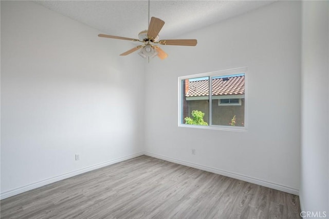 7029 Novara Pl, Rancho Cucamonga, CA 91701 - empty room with wood finished floors, a textured ceiling, and ceiling fan