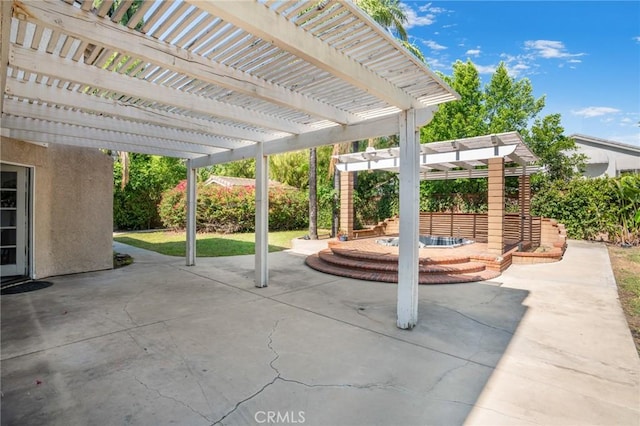 7029 Novara Pl, Rancho Cucamonga, CA 91701 - view of patio / terrace with a pergola