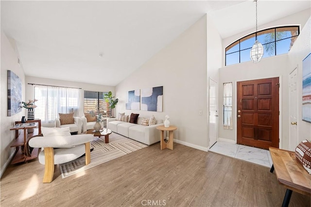 2988 Dartmouth Cir, Corona, CA 92879 - entrance foyer with high vaulted ceiling, wood finished floors, and plenty of natural light