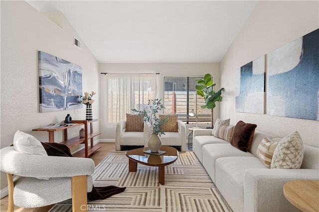 2988 Dartmouth Cir, Corona, CA 92879 - living area featuring vaulted ceiling and wood finished floors