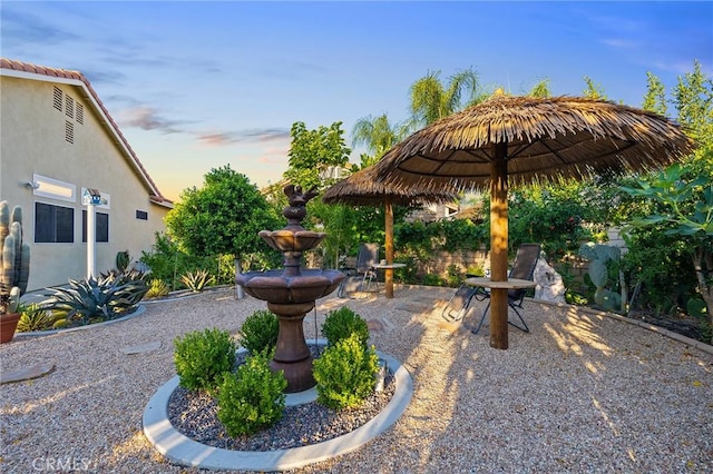 2157 Pecan Tree St, Hemet, CA 92545 - yard at dusk featuring a patio