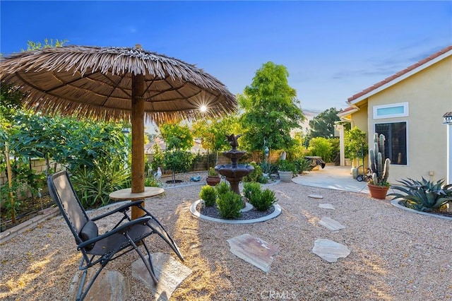 2157 Pecan Tree St, Hemet, CA 92545 - fenced yard with a patio