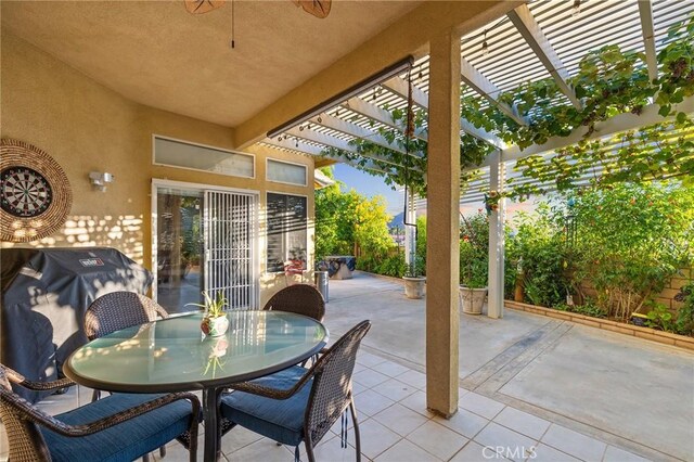 2157 Pecan Tree St, Hemet, CA 92545 - view of patio / terrace with a pergola and outdoor dining area