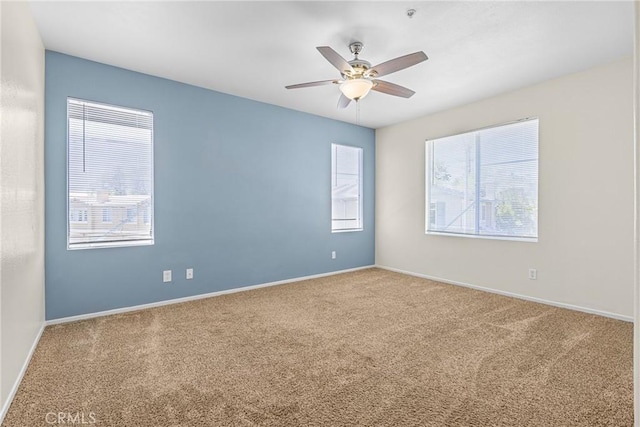 39635 Columbia Union Dr Unit C, Murrieta, CA 92563 - unfurnished room featuring carpet flooring, a ceiling fan, and fire sprinkler in ceiling