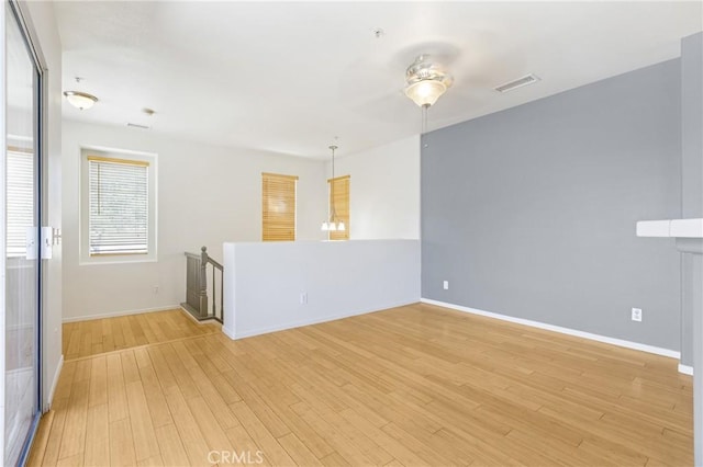 39635 Columbia Union Dr Unit C, Murrieta, CA 92563 - spare room with light wood-style floors and ceiling fan